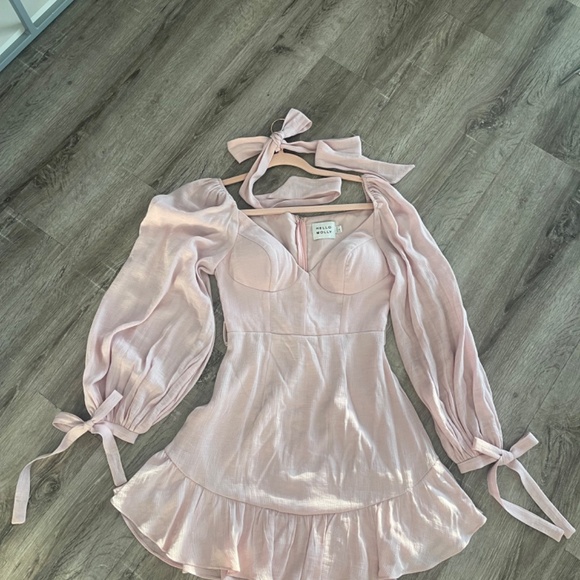 Hello Molly A Letter to Me Mini Dress Blush US 2 | Size XS - Picture 2 of 10